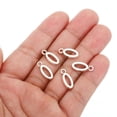 thumbnail image 4 of Letter Charm Pendants, 50 Pcs Character Alphabet Pendant Bulk DIY for Jewelry Making Bracelets, Silvery, O, 4 of 6