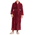 thumbnail image 4 of Penkiiy Womens Robe Long Kint Bathrobe Lightweight Soft Robes Ladies Bath Robe M Wine, 4 of 7