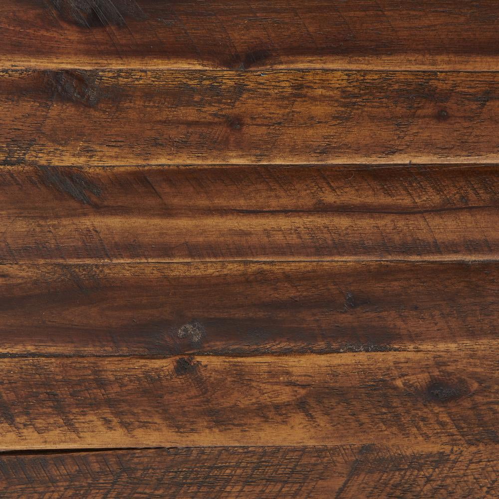 Alaterre Claremont 40" Rustic Wood Bench with Low Shelf