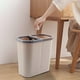 thumbnail image 5 of Papelera de doble compartimento | Gran contenedor de basura de cocina sin tapa de 20 galones | Clasificador de reciclaje de plástico duradero para separación eficiente en seco húmedo en el hogar y, 5 of 5