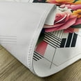 thumbnail image 4 of Ambesonne Modern Place Mats Set of 4, Colorful Floral Huddle Leafy, Standard Size, Rose Eggshell Multicolor, 4 of 5