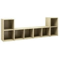 thumbnail image 3 of vidaXL TV Stands TV Console Sideboard TV Unit Cupboard 4 Pcs Engineered Wood, 3 of 73