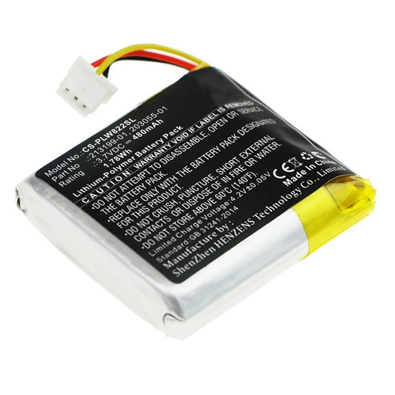 Battery Replacement for Plantronics B8200,Savi 8220,Savi W8220,PN:203035-01,203055-01,208769-01,208769-02,213199-01,3.7V/480mAh