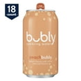 thumbnail image 2 of bubly Peach Sparkling Water, 12 fl oz, 18 Pack Cans, 2 of 7