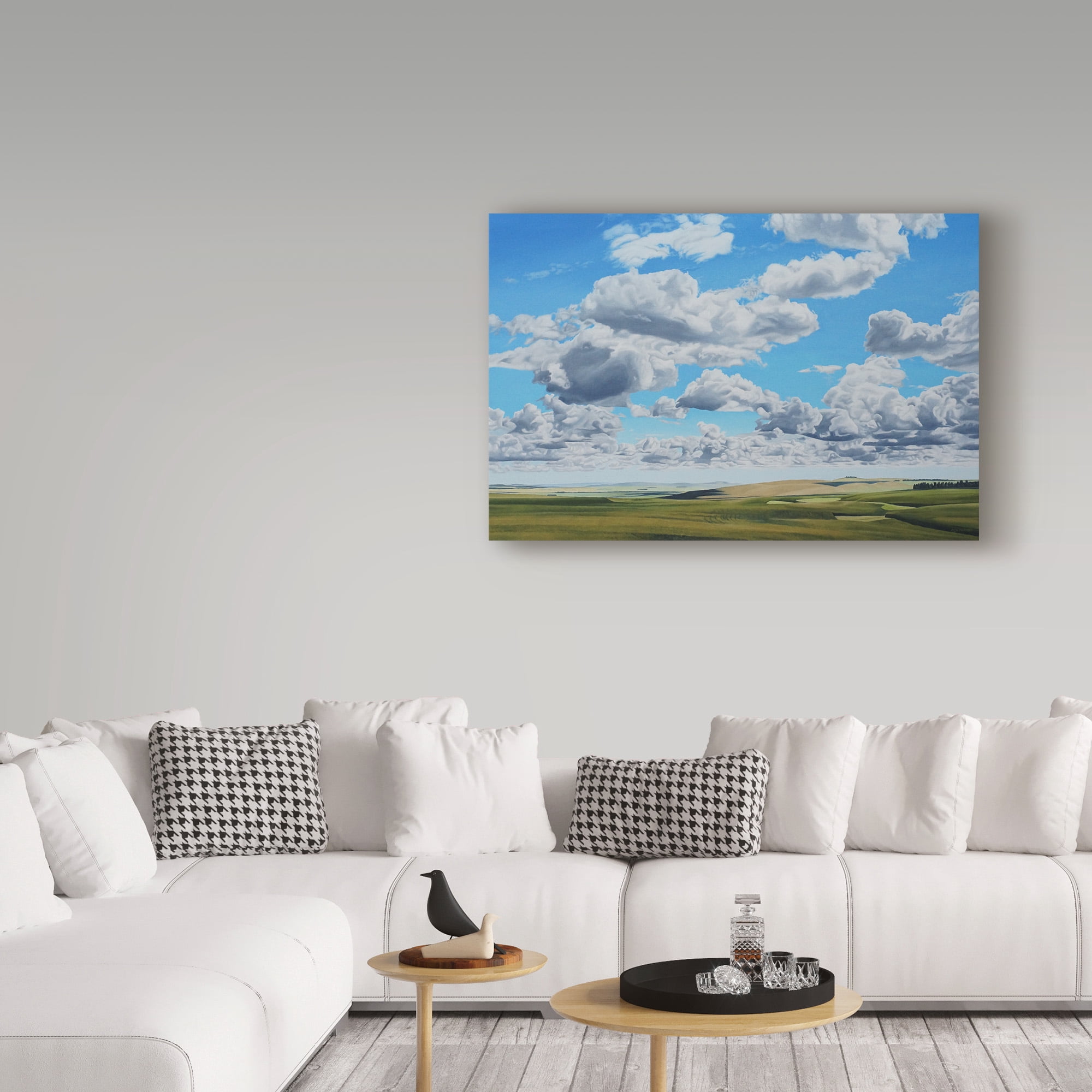Trademark Fine Art 'Prairie Clouds' Canvas Art by Ron Parker