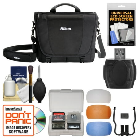 Nikon 17007 DSLR Camera Courier Bag with Diffuser Filter Set + Kit for D3200, D3300, D5300, D5500, D7100, D7200, D610, D750, D810 Nikon 17007 DSLR Camera Courier Bag with Diffuser Filter Set + Kit for D3200, D3300, D5300, D5500, D7100, D7200, D610, D750, D810