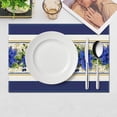 thumbnail image 4 of BingTong Green and Black Buffalo Check Plaid Christmas Placemats Set of 4 Farmhouse Winter Christmas Xmas Holiday Home Kitchen Table Decorations Washable Winter Xmas Holiday Placemats, 4 of 8
