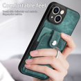 thumbnail image 3 of Compatible with iPhone 14 Plus Wallet Case with Card Holder, Premium PU Leather 360° Rotation Ring Holder Kickstand Shockproof Phone Case Cover for Apple iPhone 14 Plus 6.7", Green, 3 of 9