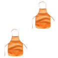 thumbnail image 3 of Qarigey Delantal de pintura de artes no tejidas para niños delantales sin mangas de cocina reutilizables baberos accesorios decorativos Festival naranja Type1 NO1 Qarigey CBP081612, 3 of 5
