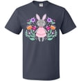 thumbnail image 3 of Inktastic Easter Scandinavian Bunny with Flowers T-Shirt, 3 of 5