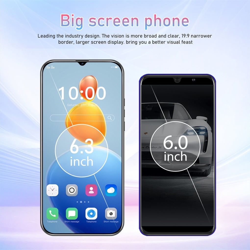 FYTPOV Android Phone, Android 6.3-inch Incell 4G Version 2 + 16G Smart Phone, Cell Phones Unlocked