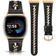 thumbnail image 1 of Correa de reloj Minyee Leather con cadena dorada para Fitbit Versa, 1 of 6