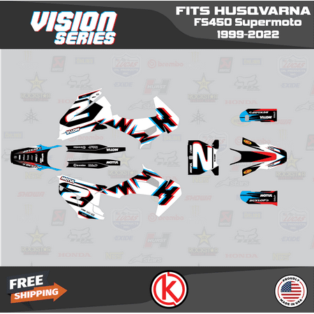 Kalair GFX Graphics Kit for Husqvarna FS450 SUPERMOTO (2019-2022) Vision Series Kalair GFX Graphics Kit for Husqvarna FS450 SUPERMOTO (2019-2022) Vision Series
