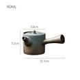 thumbnail image 2 of Chinese Teapot, side handle Rough Ceramic Vintage Kung Fu Tea Set with filter kettle coffee pot Handmade Japanese teapot tea pot durable, 2 of 7