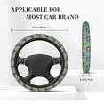 thumbnail image 5 of Daiia Construction Machinery Steering Wheel Cover Auto Steering Wheel Covers Breathable Anti-Slip Steering Wheels Car Interior Decor Accessories for Men Women Universal 15 Inch, 5 of 8