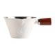 thumbnail image 2 of Taza medidora de café italiano | Vaso de acero inoxidable para espresso con mango de madera | Taza con escala de extracción en onzas para una preparación precisa, 2 of 6