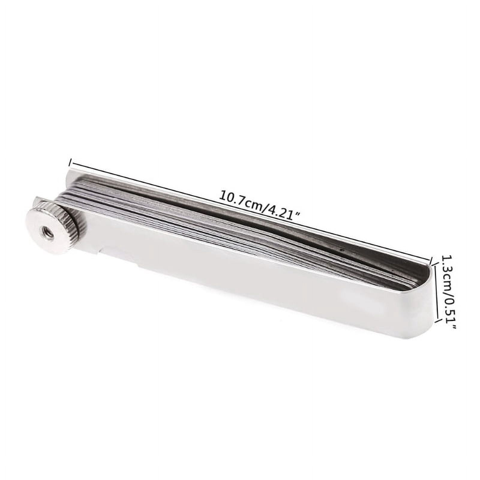 20 Blades Stainless Steel Feeler Gauge 0.05-1mm Measuring Tool Metric Feeler Gauge Thickness Measurment Tool Portable ,Easy to Use