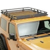 EAG Roof Rack Cargo Basket with Wind Deflector Fits for 18-21 Wrangler JL 2 Door