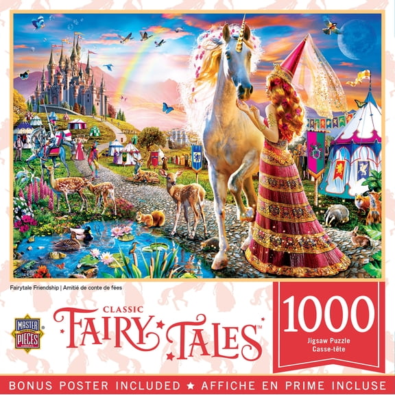MasterPieces 1000 Piece Puzzle - Fairytale Friendship - 19.25"x26.75"