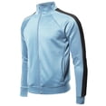 thumbnail image 1 of FashionOutfit Men's Shoulder Panel Zip-Up Track Jacket, 1 of 1