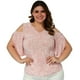 thumbnail image 1 of Blusa Estampada Roman Fashion 0912 Rosa Talla Extra Curvy, 1 of 6