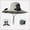 Gray, variant on Solar Charger Hats,Fan Hat,Summer Fisherman Hat Solar USB Charging,Solar Fan Hat, Wide Brim Solar Fan Outdoor Fishing Hat Sun Hat for Men with 2 Solar Fan Fishing Hats(Black)