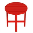 thumbnail image 4 of Afuera Living Table d'Appoint Ronde Contemporaine 18 Pouces en Rouge, 4 of 6
