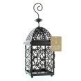 thumbnail image 3 of Zingz & Thingz Moroccan Birdcage Hanging Candle Lantern with Loop - 13.75" - Black, 3 of 3