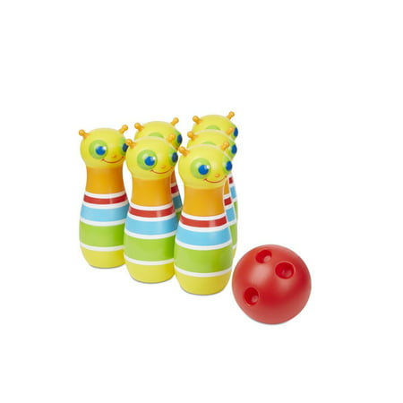 Melissa & Doug Sunny Patch Giddy Buggy Bowling Action Game - 6 Bug Pins, 1 Plastic (Best Bowling Action For Fast Bowling)