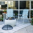 thumbnail image 6 of Novogratz Poolside Gossip, Priscilla Folding Chairs, 2-Pack, Aqua Haze, 6 of 16