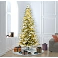 thumbnail image 4 of Vickerman 10' x 63" Flocked Kamas Fraser Tree, Warm White Low Voltage 3MM LED Lights., 4 of 4