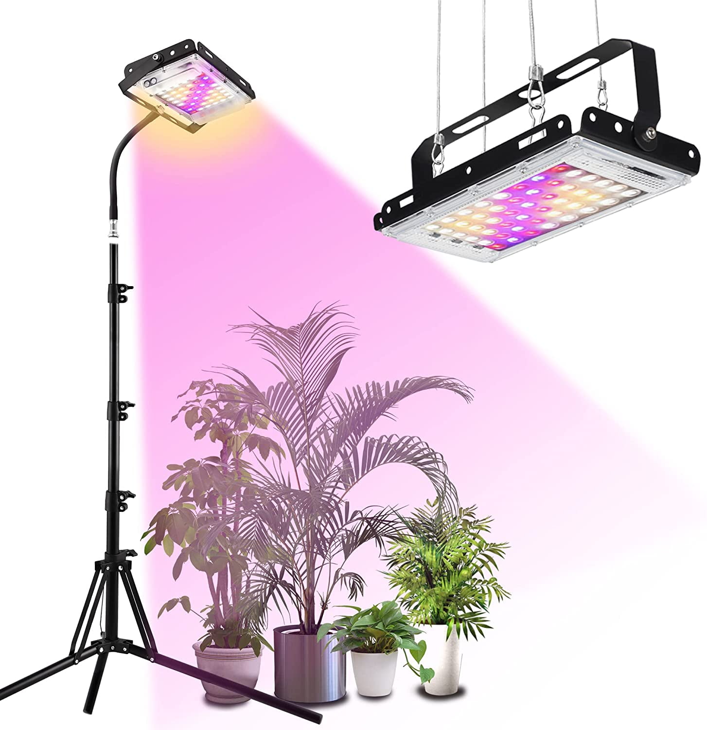 Grow Lights for Indoor Plants LED Floor Full Spectrum Plant Light with Stand 