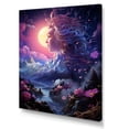 thumbnail image 2 of Designart "Magic Skies Landscapes in Pink & Purple I" Landscapes Canvas Wall Art - Modern Pink Abstract Landscapes Bedroom Canvas Wall Art, 2 of 6