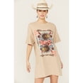 thumbnail image 2 of Girl Dangerous Women's Sun Queen T-Shirt Mini Dress Natural L XL  US, 2 of 4