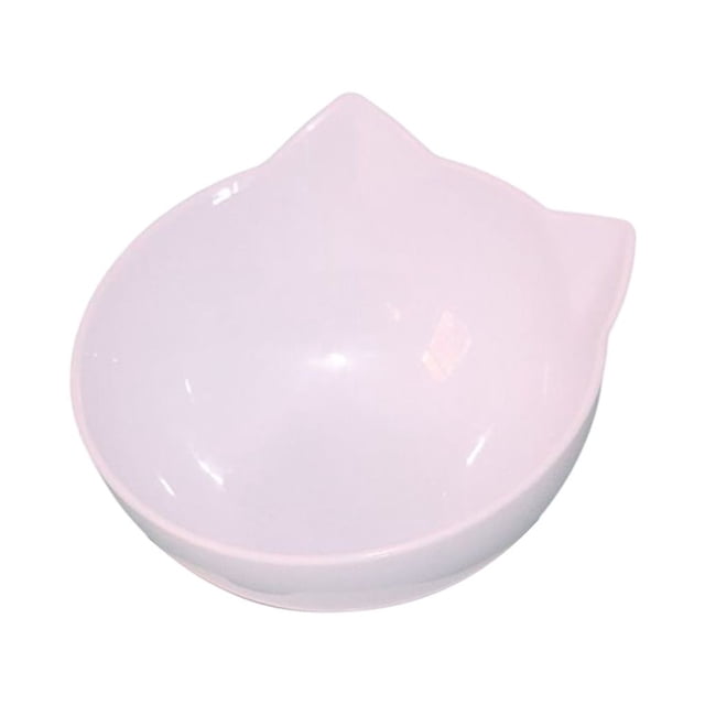 Support Anti-Basculement pour Chat Bol Unique Récipient d'Eau Protection Antidérapante Amovible Distributeur d'Eau Blanc