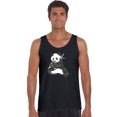 thumbnail image 1 of LA Pop Art Men's Word Art Tank Top - ENDANGEBlue SPECIES, 1 of 2