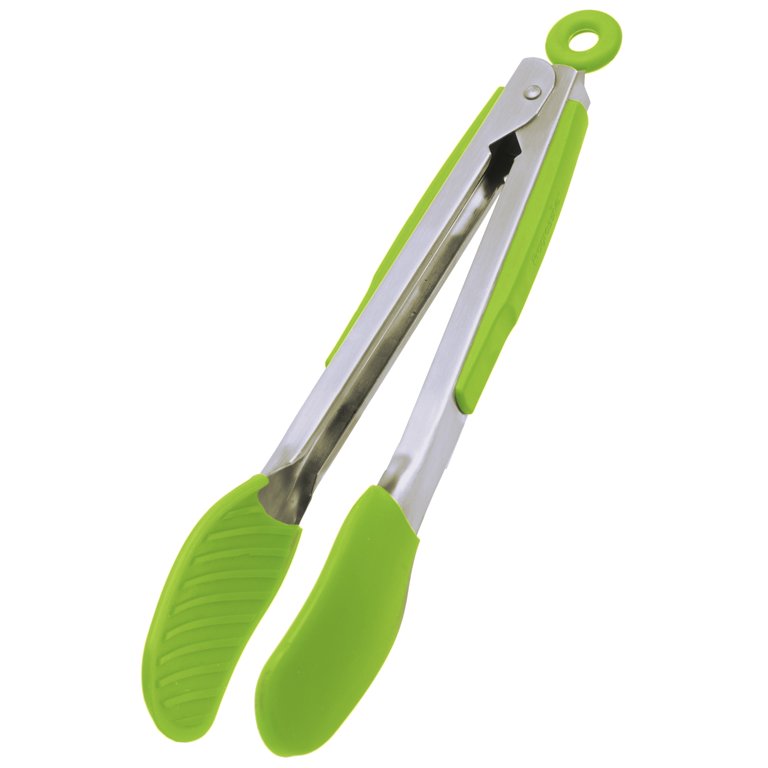 Great Choice Products 4 Pcs 10 Inch Silicone Tongs For Cooking With  Silicone Tip And Stand