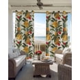 thumbnail image 6 of Summer Banana Pineapple Blackout Curtains for Bedroom Living Room Darkening Curtains 90 Inch Tropical Fruit Botanical Black Out Window Curtain Privacy Window Treatment Grommet Drapes 52"x90"x2, 6 of 9