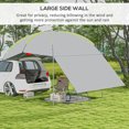 thumbnail image 4 of Outsunny Portable Rooftop Car Awning with Side Wall and Carry Bag, 4 of 10