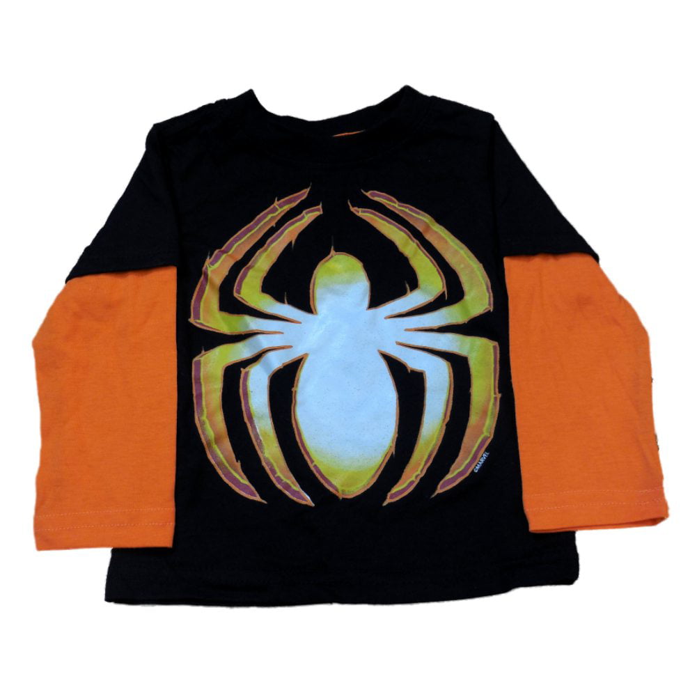 Nwt Gymboree Marvel Spider-Man Halloween Pumpkin Boys Shirt 5t 