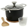 thumbnail image 2 of Infuse 5 Piece 2 Qt Aluminum Rice Cooker Set, Black, 2 of 5