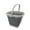 Grey, variant on SAMMART Collapsible Plastic Bucket - Foldable Tub - Portable Fishing Water Pail - Space Saving Outdoor Waterpot