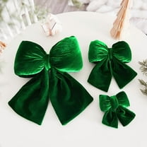 karymi Large Gold Velvet Bow 6in Christmas Tree Decoration 3D Satin Finish Festive Gift Wrapping Accent for Wreaths and Garlands Family Gifts