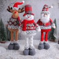 thumbnail image 1 of Muñeco de peluche navideño SUSUchens con patas retráctiles, muñeco de nieve de pie, reno de peluche, decoración de mesa para fiestas navideñas en casa, regalo de Año Nuevo, alce, 1 of 8