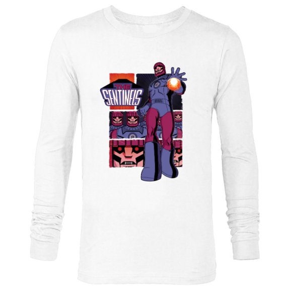 Marvel Studios X-Men ’97 The Sentinels Robot Super Villain- Long Sleeve T-Shirt for Men - Customized-White