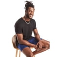 thumbnail image 6 of Hanes T-Shirt Undershirt, 3-Pack, Comfort Fit Ultra Soft, Men's Cotton Undershirt, Black/Grey, 6 of 9