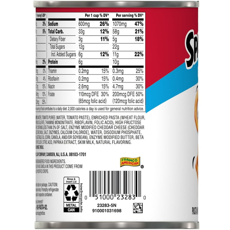  SpaghettiOs Original Canned Pasta, 15.8 oz Can