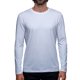 thumbnail image 1 of Playera Manga Larga Para Hombre De Algodón Pima y Tela Spandex Unbranded Co Long Sleeve Crew Neck White M, 1 of 6