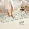 thumbnail image 4 of Pioneer Flower Floral Print Pattern Bathroom Rugs Mat, Non Slip Microfiber Bathroom Rug with Rubber Backing, Soft Mats for Bathroom Floor Tub Shower, 24"x60", 4 of 5
