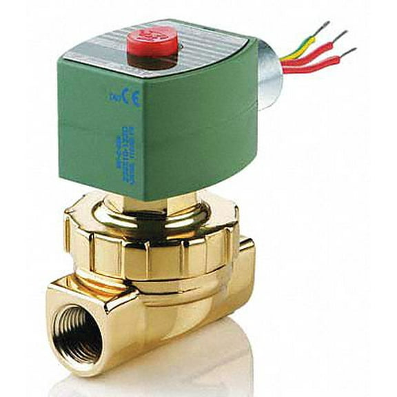 Redhat Steam and Hot Water Solenoid Valve, 2-Way/2-Position Valve Design, Normally Closed Valve Configurati - 8220G404
